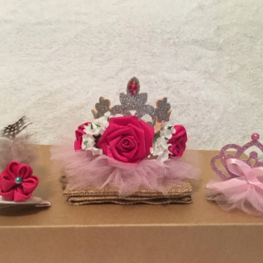 HANDMADE hair accessories,hair clips set